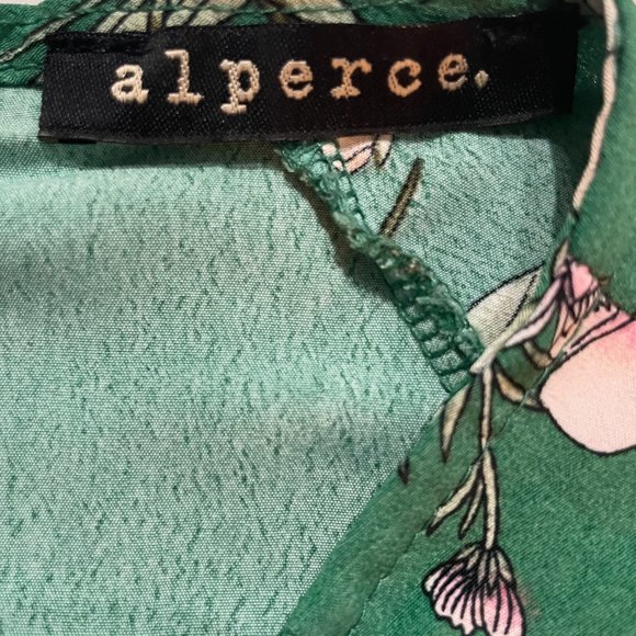 Alperce Portuguese Green Floral Dress - Picture 4 of 4